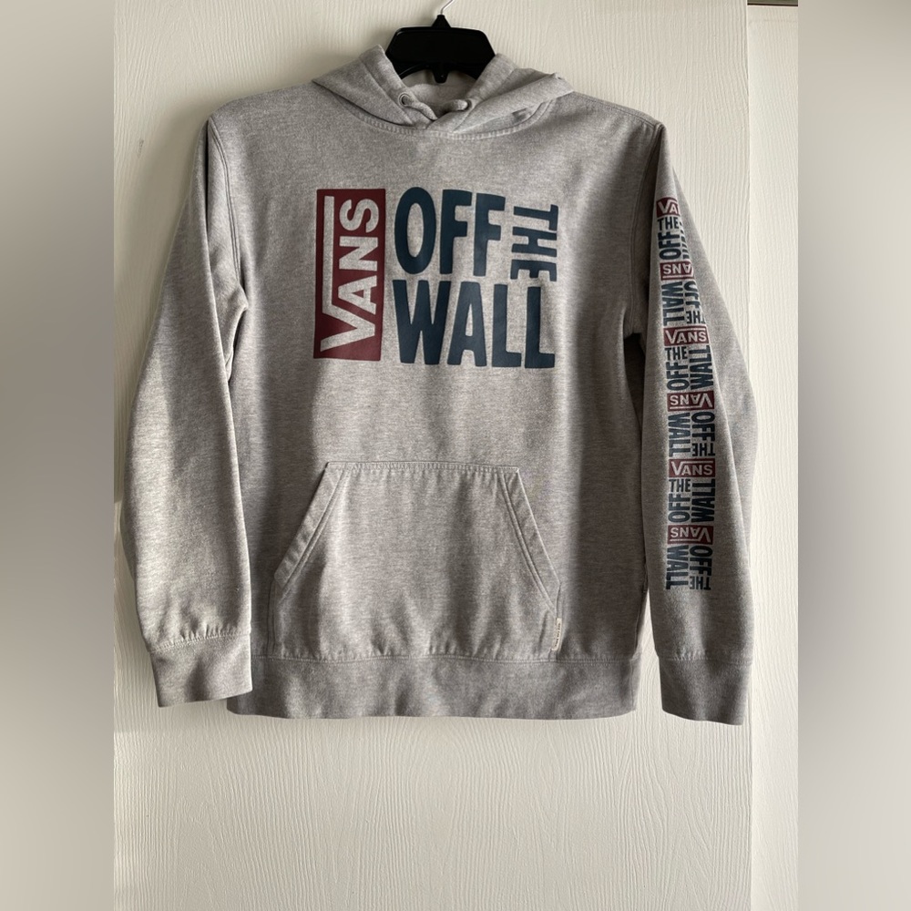 Men’s Off the Wall Vans Grey Hoodie size S